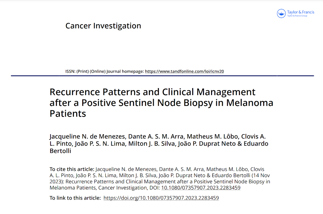 Recurrence Patterns and Clinical Management after a Positive Sentinel Node Biopsy in Melanoma Patients